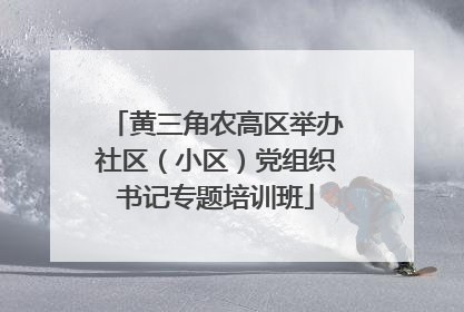 黄三角农高区举办社区（小区）党组织书记专题培训班